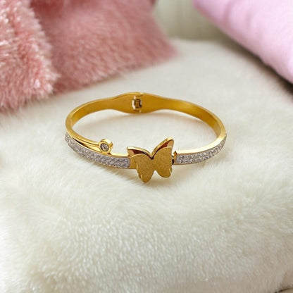 Trending Butterfly  Bracelet -18k Gold Plated