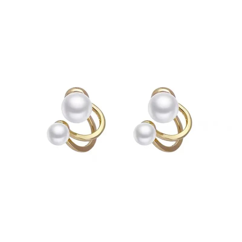 Dual Pearl Earrings