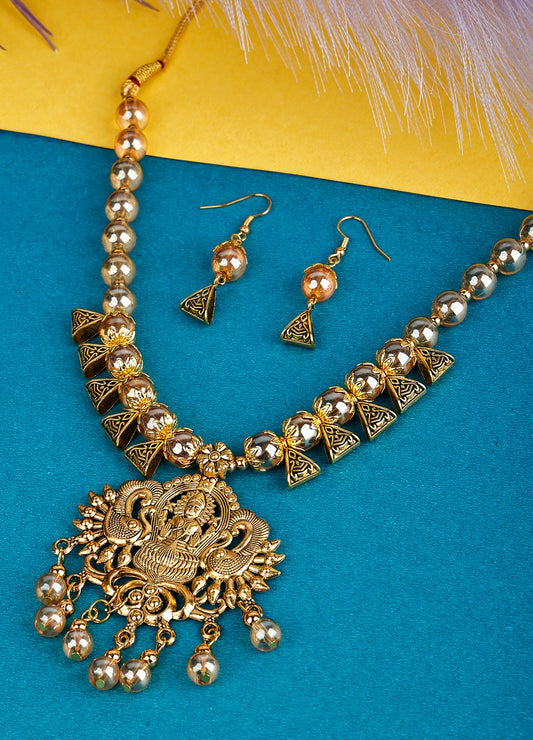 Oxidized Jewellery Necklace Set - Design 21