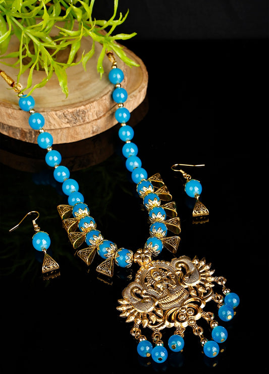 Oxidized Jewellery Necklace Set - Design 18