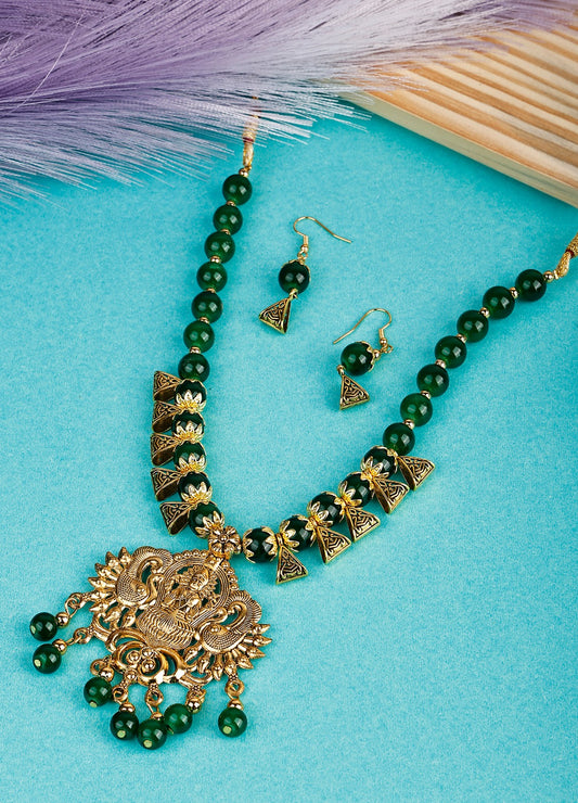 Oxidized Jewellery Necklace Set - Design 15