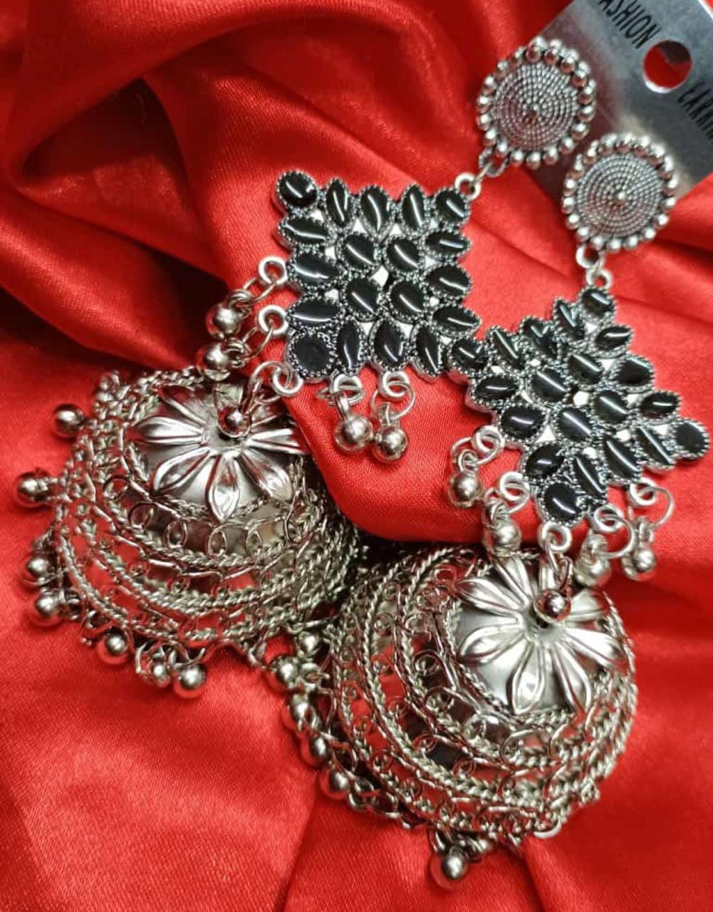 Oxidized Jewellery Earrings - Design 06