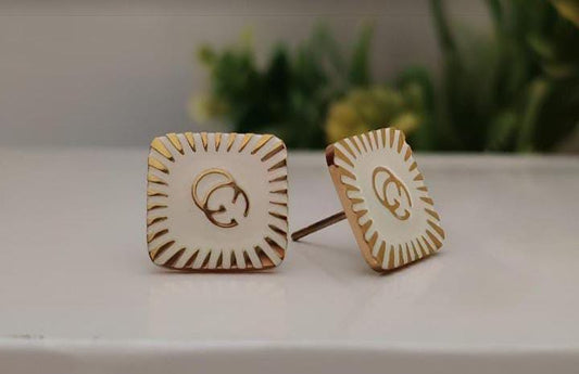 Stylish Studs Earring  - 18k Gold Plated Earrings