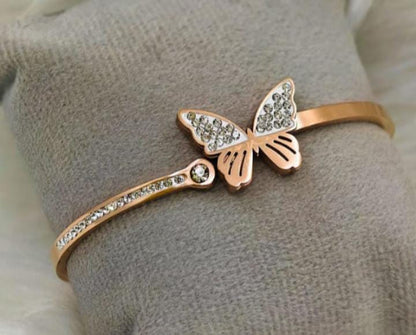 Stylish Butterfly Bracelet-18k Gold Plated