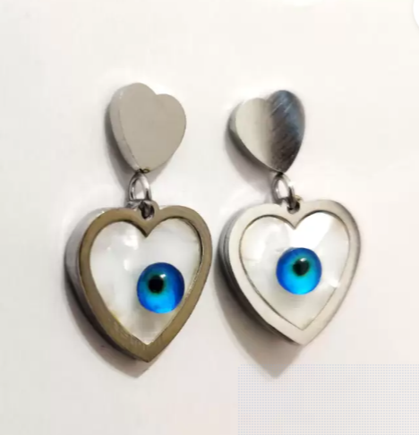 Korean Evil Eye Stud Earring-18K Gold Plated