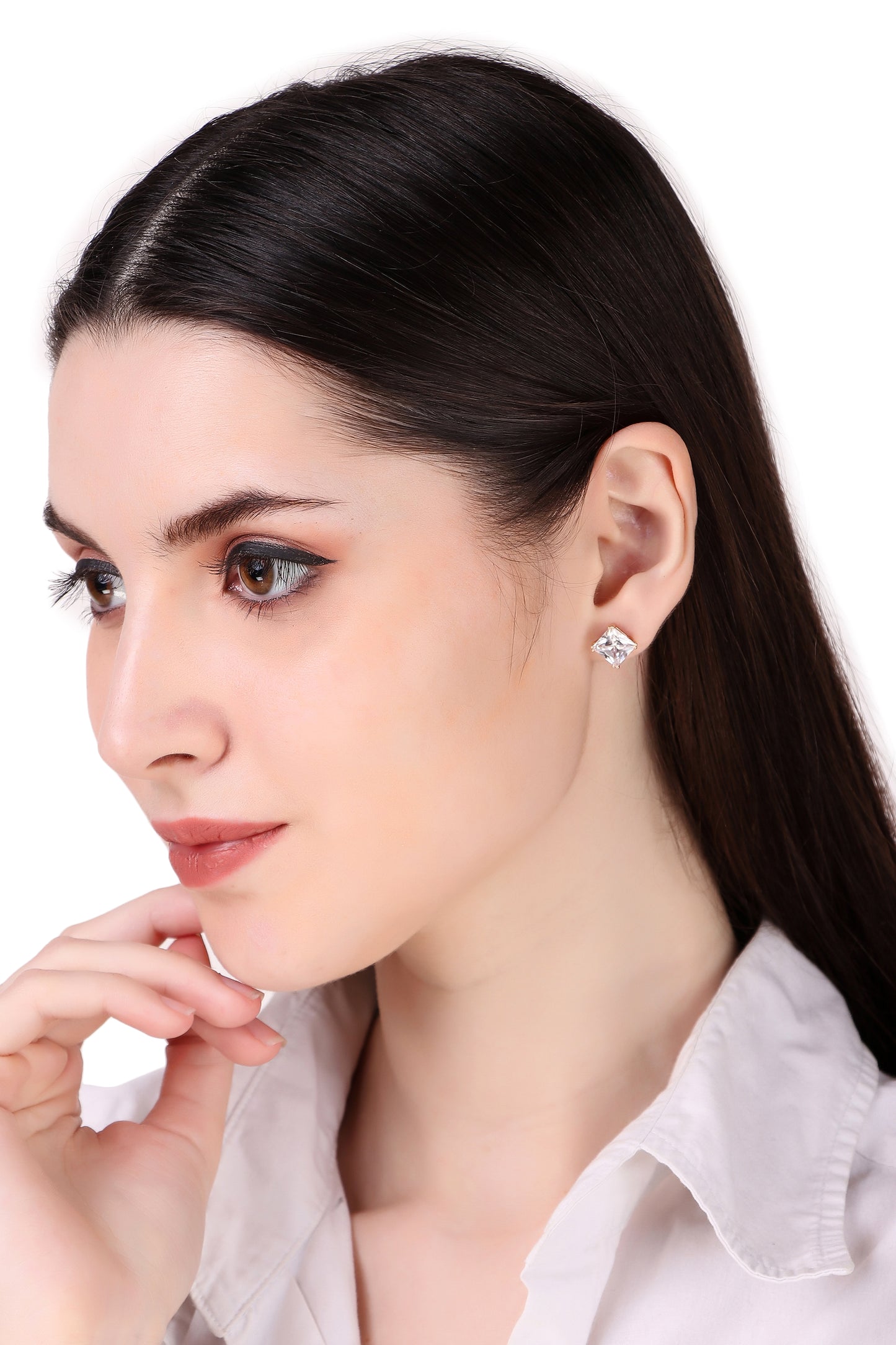 Crystal Quadrant Earrings