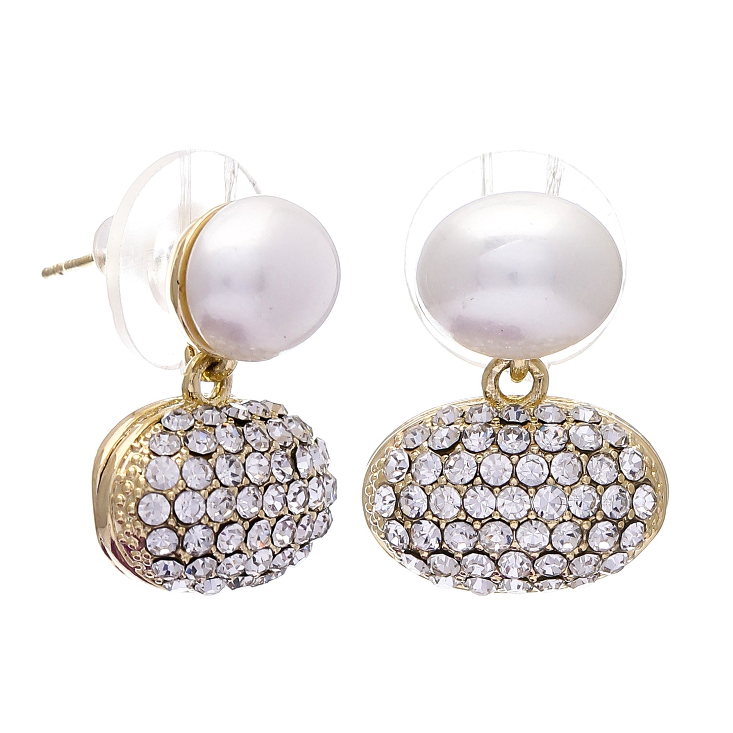Big Pearl Earrings- Fancy Fashion Jewellery Earrings, Korean Jhumka for Women and Girls